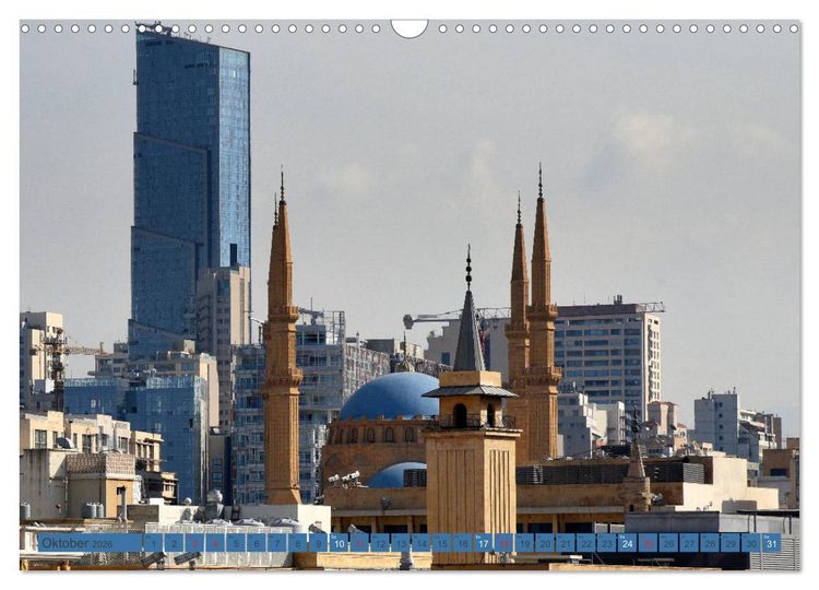 Produktbild: Beirut - auferstanden aus Ruinen (Wandkalender 2026 DIN A3 quer), CALVENDO Monatskalender