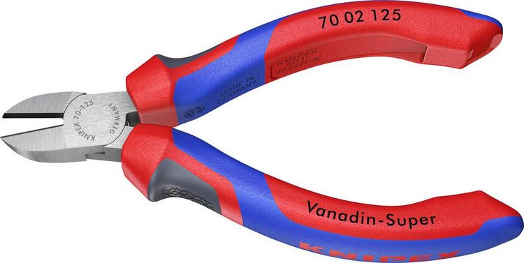 Produktbild: Knipex 70 02 125 Werkstatt Seitenschneider mit Facette 125mm