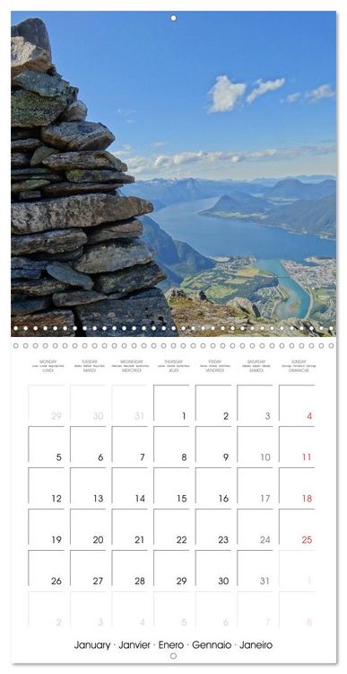 Produktbild: Norway Land of the Vikings and fairy tales (Wall Calendar 2026 12 &times; 12 Inch) CALVENDO 12 Month Wall Calendar
