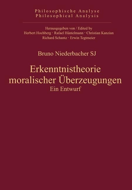 Produktbild: Erkenntnistheorie moralischer &Uuml;berzeugungen