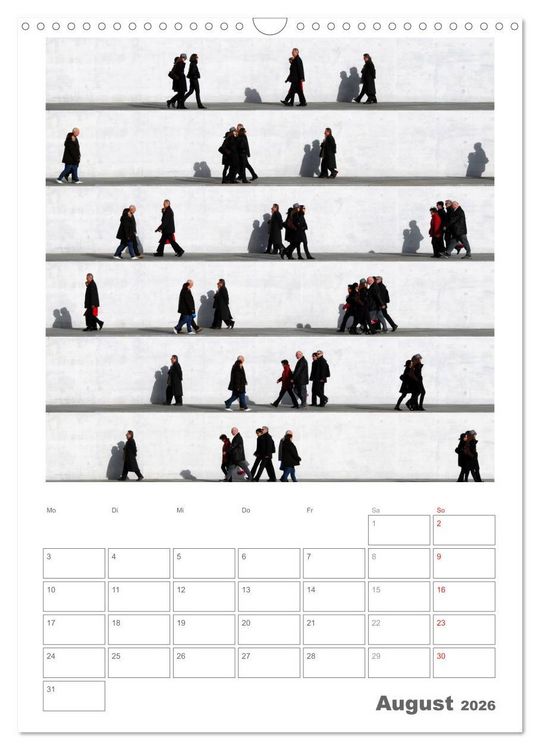 Produktbild: Wall People - Bilderserie von Eka Sharashidze (Wandkalender 2026 DIN A3 hoch), CALVENDO Monatskalender