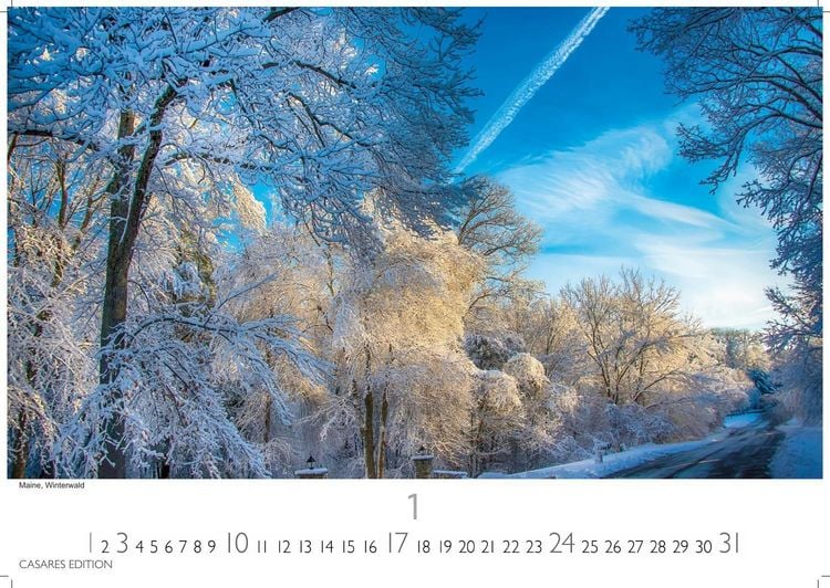 Produktbild: New England Kalender 2027 &ndash; Wandkalender | Fotokalender Nordamerika 35x50cm | mit 12 gro&szlig;formatigen Bildern dieser Region in Spitzenqualit&auml;t.