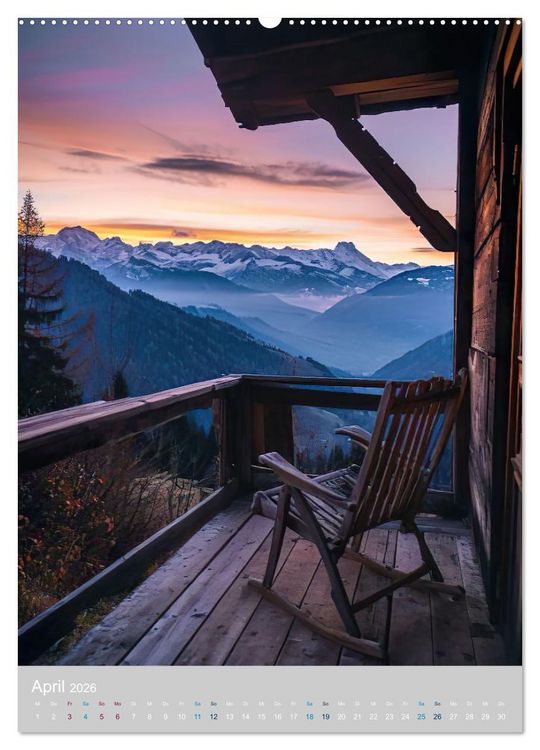 Produktbild: Allein mit der Natur (hochwertiger Premium Wandkalender 2026 DIN A2 hoch), Kunstdruck in Hochglanz