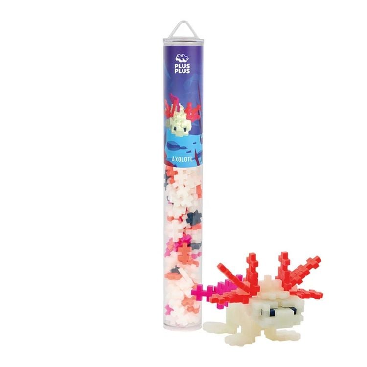 Produktbild: Plus-Plus 100 Tube Kreativ Bausteine Axolotl