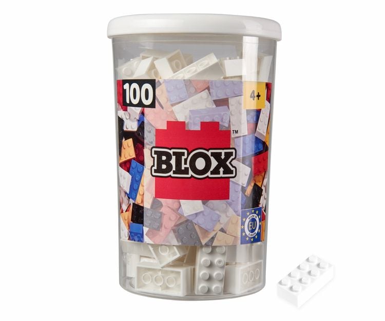 Produktbild: Simba 104118915 - Blox Steine in Dose, Konstruktionsspielzeug, 100, wei&szlig;
