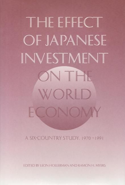 Produktbild: The Effect of Japanese Investment on the World Economy
