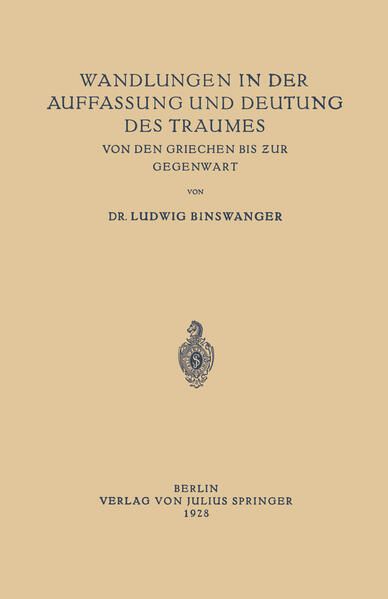 Produktbild: Wandlungen in der Auffassung und Deutung des Traumes