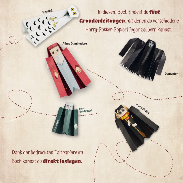 Produktbild: Fantastische Papierflieger f&uuml;r Potter-Fans