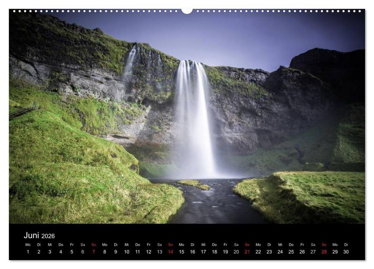 Produktbild: Island Impressionen von Armin Fuchs (Wandkalender 2026 DIN A2 quer), CALVENDO Monatskalender