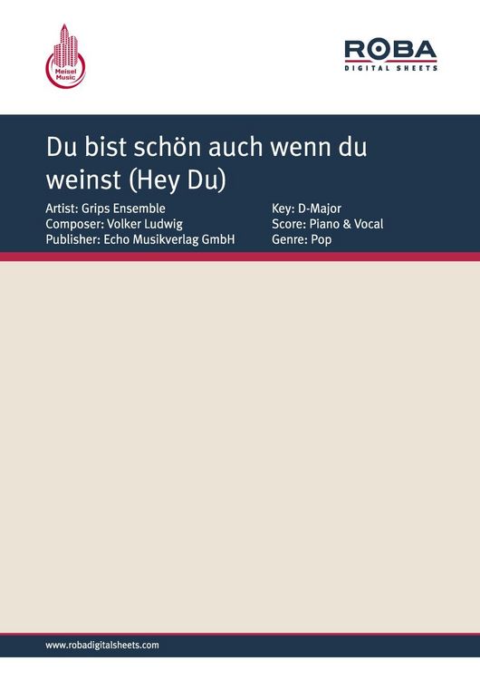 Produktbild: Du bist sch&ouml;n auch wenn du weinst (Hey Du)