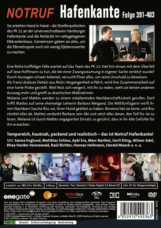 Produktbild: Notruf Hafenkante 31 (Folge 391-403) [4 DVDs]