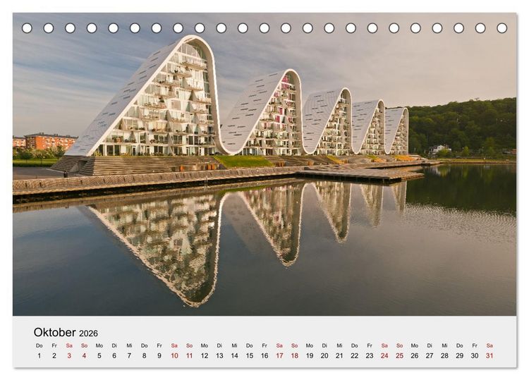 Produktbild: D&auml;nemark - Land, K&uuml;sten, St&auml;dte (Tischkalender 2026 DIN A5 quer), CALVENDO Monatskalender