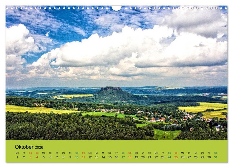 Produktbild: Im Elbsandstein - S&auml;chsisch-b&ouml;hmische Schweiz (Wandkalender 2026 DIN A3 quer), CALVENDO Monatskalender