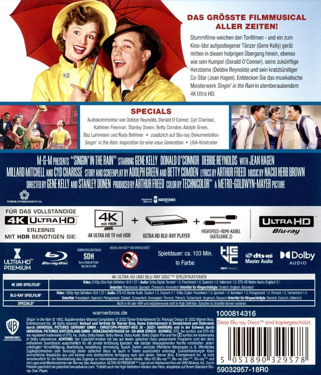 Produktbild: Singin' in the Rain (+ Blu-ray)