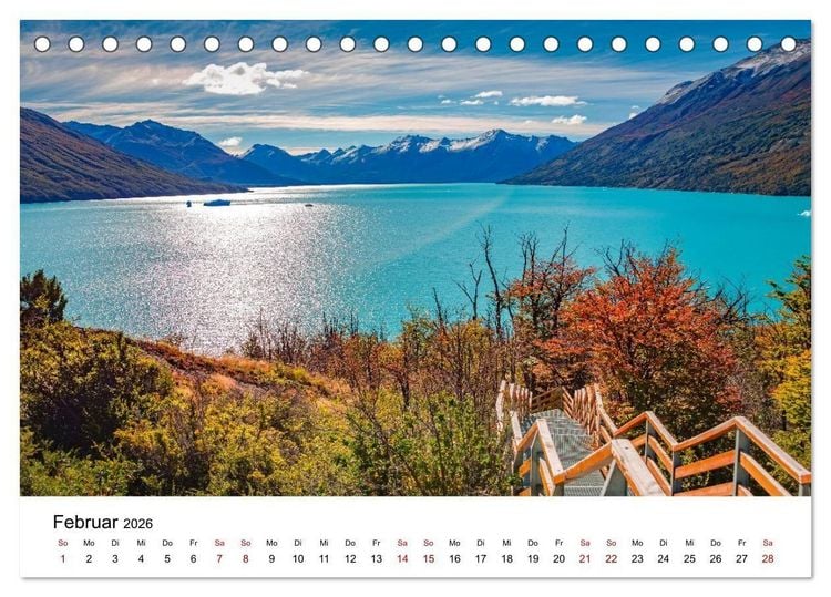 Produktbild: Patagonien, Los Glaciares Nationalpark: Perito Moreno Gletscher (Tischkalender 2026 DIN A5 quer), CALVENDO Monatskalender