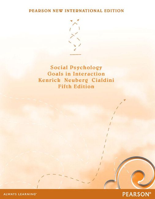 Produktbild: Social Psychology: Goals in Interaction
