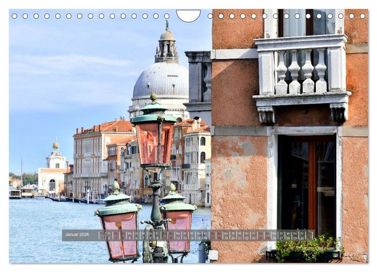 Produktbild: Sehnsuchtsort Venedig 2026 (Wandkalender 2026 DIN A4 quer), CALVENDO Monatskalender