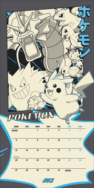 Produktbild: Pok&eacute;mon Broschurkalender 2026