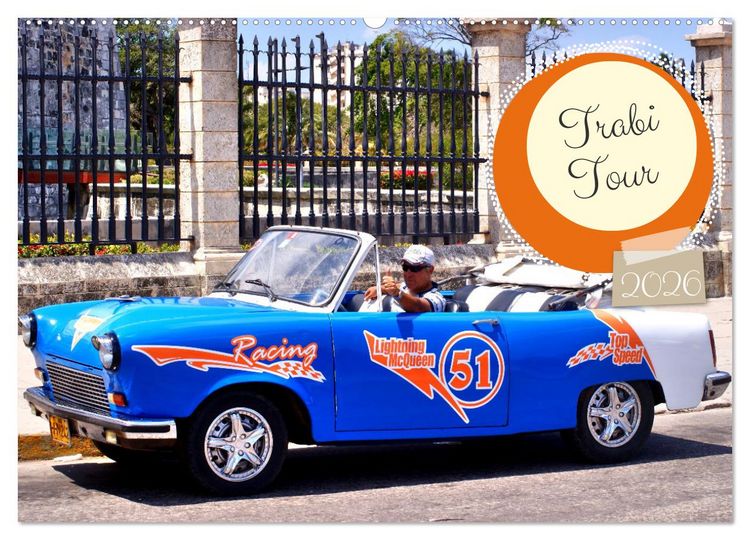 Produktbild: Trabi Tour (Wandkalender 2026 DIN A2 quer), CALVENDO Monatskalender