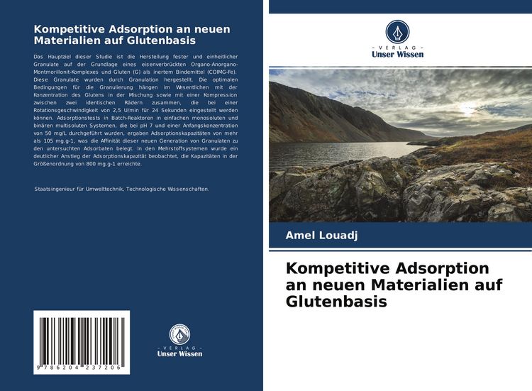 Produktbild: Kompetitive Adsorption an neuen Materialien auf Glutenbasis