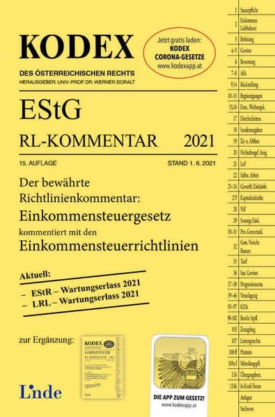 Produktbild: KODEX EStG Richtlinien-Kommentar 2021