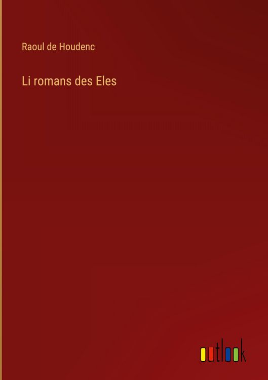 Produktbild: Li romans des Eles