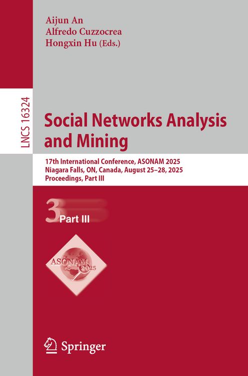 Produktbild: Social Networks Analysis and Mining