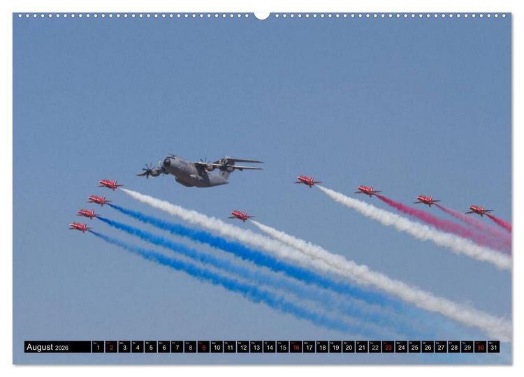 Produktbild: Augenblicke in der Luft: Airbus A400M (hochwertiger Premium Wandkalender 2026 DIN A2 quer), Kunstdruck in Hochglanz