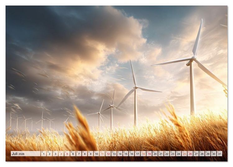 Produktbild: Windtr&auml;ume (Tischkalender 2026 DIN A5 quer), CALVENDO Monatskalender