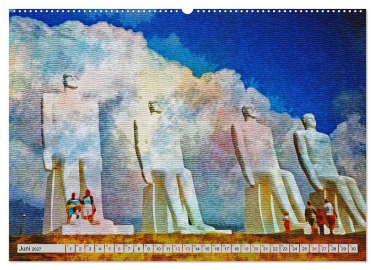Produktbild: D&auml;nemark - Sch&ouml;nheiten J&uuml;tlands in feinen Aquarellfarben (hochwertiger Premium Wandkalender 2027 DIN A2 quer), Kunstdruck in Hochglanz