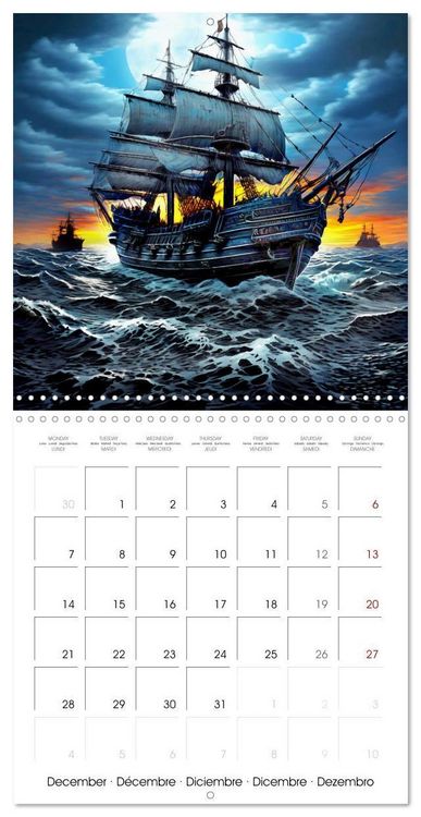 Produktbild: Pirates - Exciting voyages in the Caribbean (Wall Calendar 2026 12 &times; 12 Inch) CALVENDO 12 Month Wall Calendar