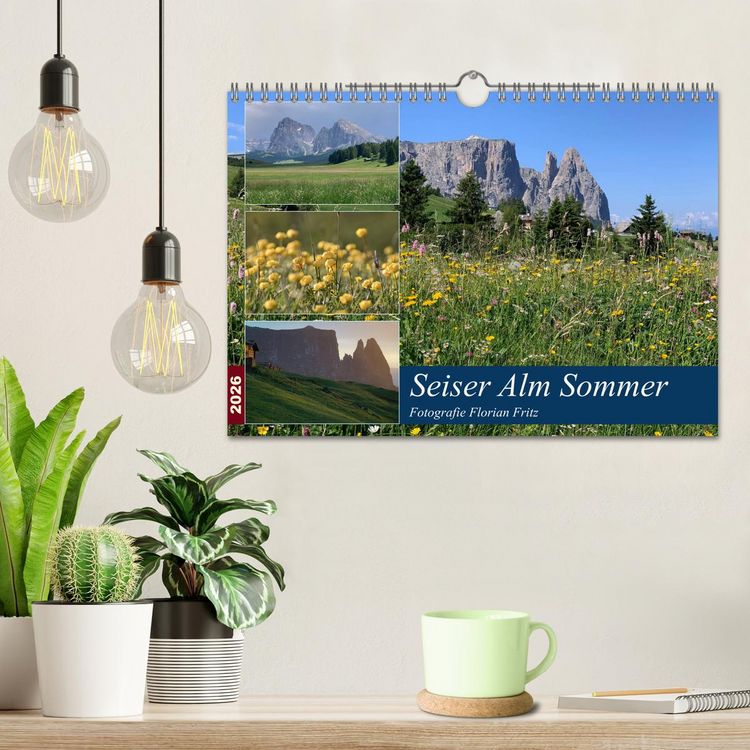 Produktbild: Seiser Alm Sommer (Wandkalender 2026 DIN A4 quer), CALVENDO Monatskalender