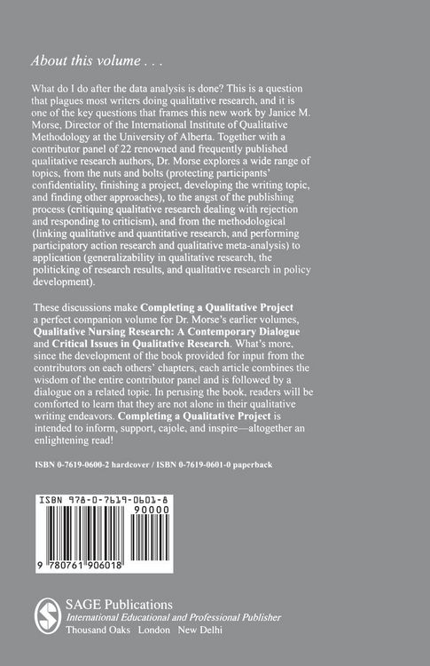 Produktbild: Completing a Qualitative Project