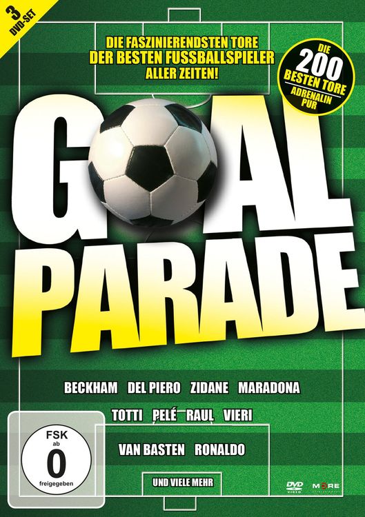 Produktbild: Goal Parade - Die 200 besten Tore aller Zeiten [3 DVDs]