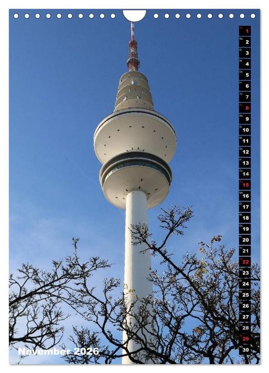 Produktbild: HAMBURG - Ansichten (Wandkalender 2026 DIN A4 hoch), CALVENDO Monatskalender