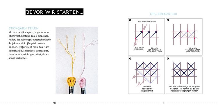 Produktbild: Sticken &ndash; das Easy Starterset f&uuml;r dekorative Kreuzstichmotive