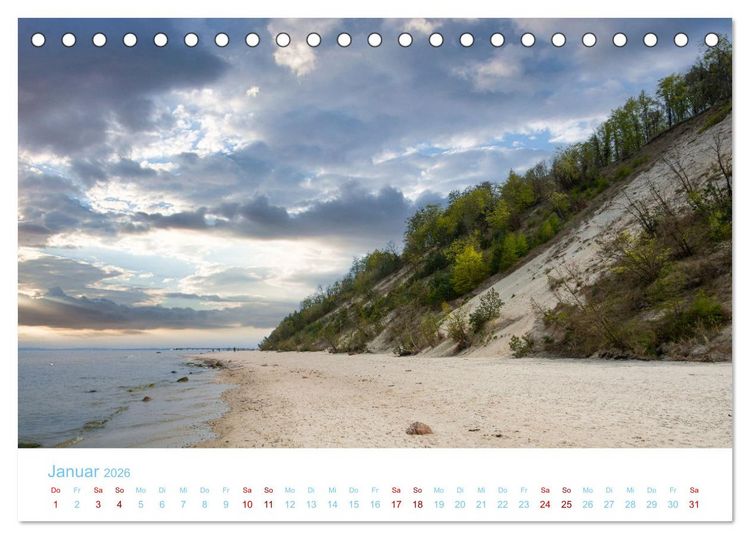 Produktbild: Unterwegs auf Usedom (Tischkalender 2026 DIN A5 quer), CALVENDO Monatskalender
