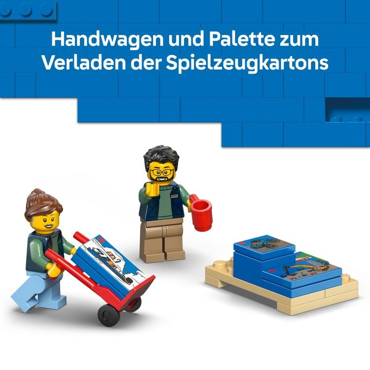 Produktbild: LEGO City 60500 Der LEGO Lieferwagen, Spielzeug f&uuml;r Kinder ab 6 Jahren