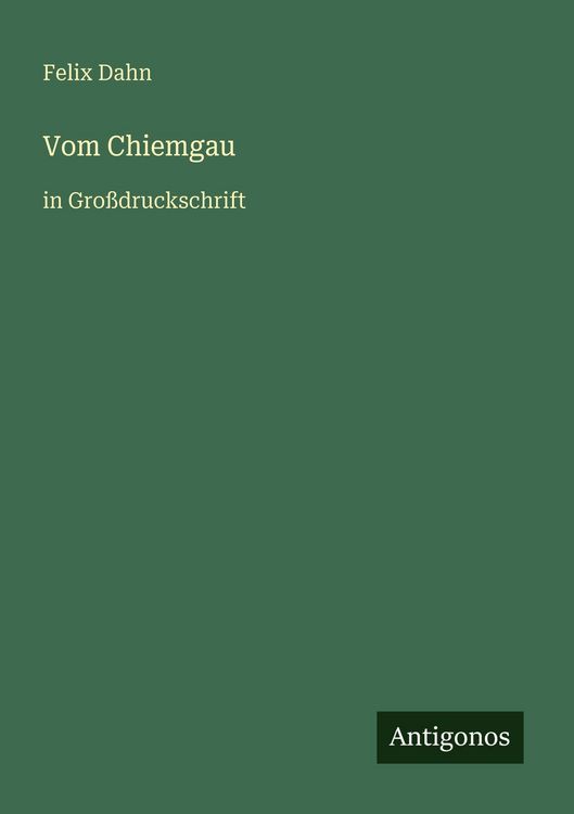 Produktbild: Vom Chiemgau