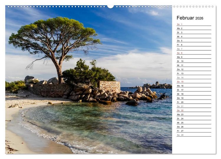 Produktbild: Wildromatisches Korsika (hochwertiger Premium Wandkalender 2026 DIN A2 quer), Kunstdruck in Hochglanz