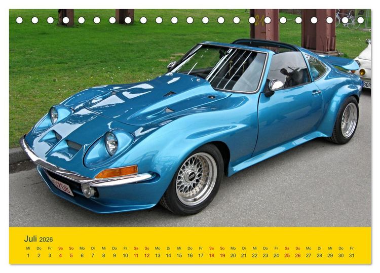 Produktbild: Automobile Tr&auml;ume der 70er (Tischkalender 2026 DIN A5 quer), CALVENDO Monatskalender