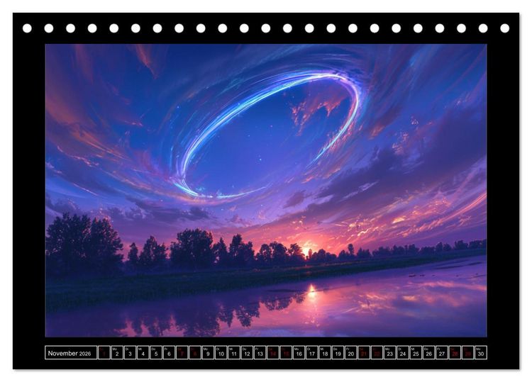 Produktbild: Spektraler Zauber (Tischkalender 2026 DIN A5 quer), CALVENDO Monatskalender
