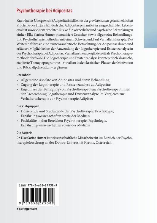 Produktbild: Psychotherapie bei Adipositas