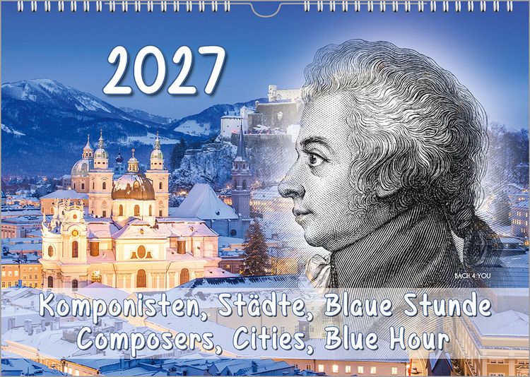Produktbild: Komponisten-Kalender, ein Musik-Kalender 2027, DIN A4
