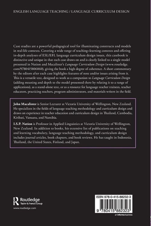 Produktbild: Case Studies in Language Curriculum Design