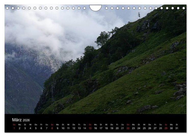 Produktbild: Schottland 2026 (Wandkalender 2026 DIN A4 quer), CALVENDO Monatskalender