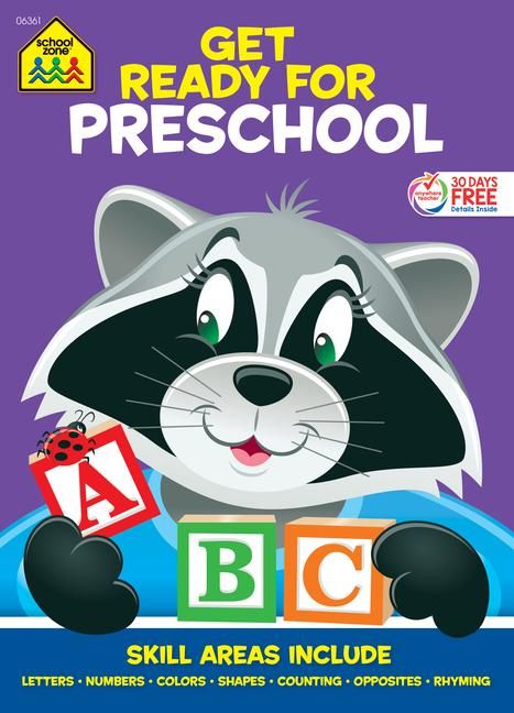 Produktbild: School Zone Get Ready for Preschool Workbook