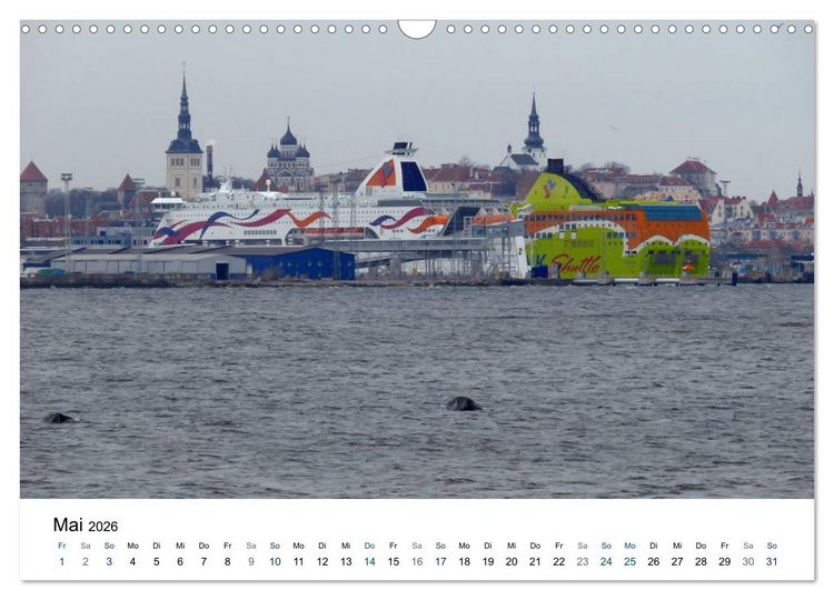 Produktbild: Tallinn (Wandkalender 2026 DIN A3 quer), CALVENDO Monatskalender