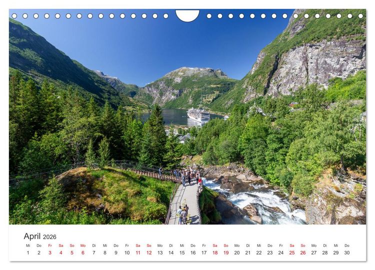 Produktbild: Norwegen in Bildern (Wandkalender 2026 DIN A4 quer), CALVENDO Monatskalender