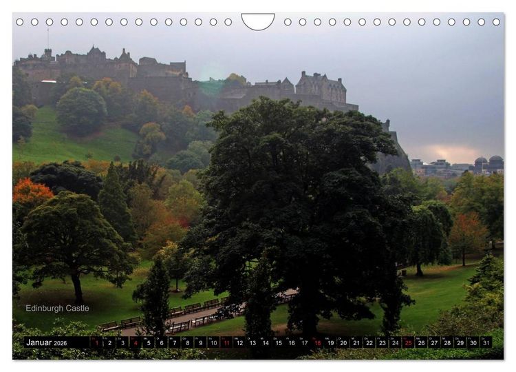 Produktbild: Schottland und Edinburgh (Wandkalender 2026 DIN A4 quer), CALVENDO Monatskalender